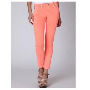 AG Adriano Goldschmied the stevie ankle slim straight leg coral size 31R